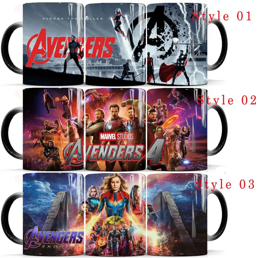 Avengers Endgame Mug Heat Sensitive Color Changing Mug