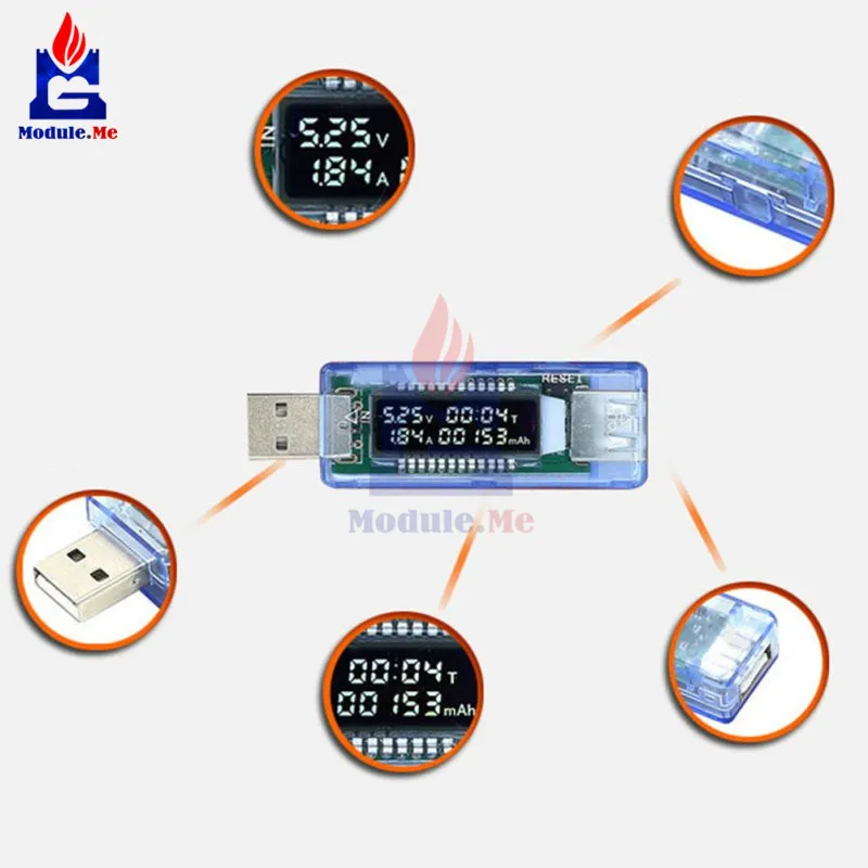 USB зарядное устройство Доктор мобильный детектор уровня мощности батарея тест напряжение измеритель тока