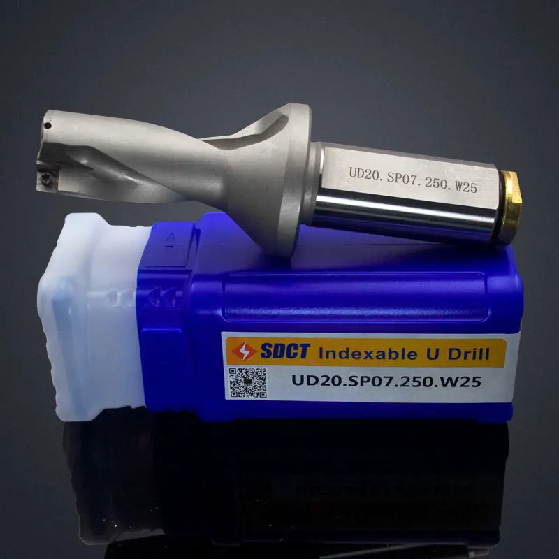 Двойные спиральные отверстия для внутреннего охлаждения 2 L/D U дрель UD20.SP07.250.W25/ZTD02