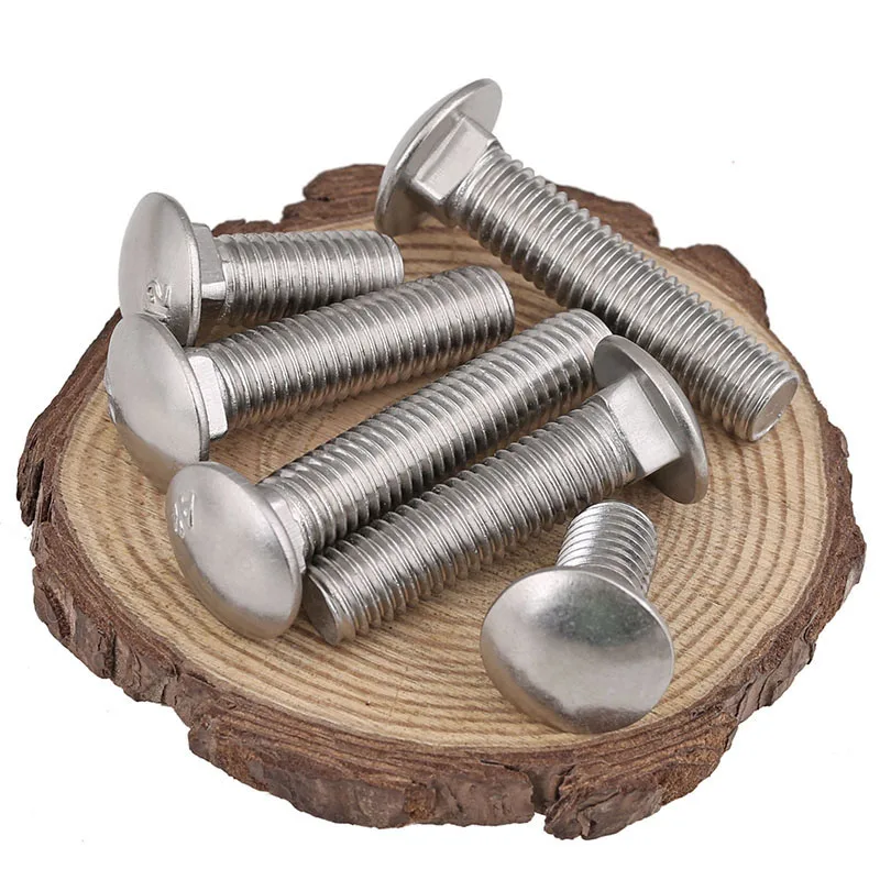 1PCS M10 GB12 Standard 304 Stainless Steel Shelf Screws,Carriage Screws