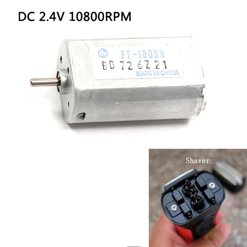 FF 180SH Mute Motor for Electric Shaver Motor 2.4V 10800RPM 0.05W 5.6W