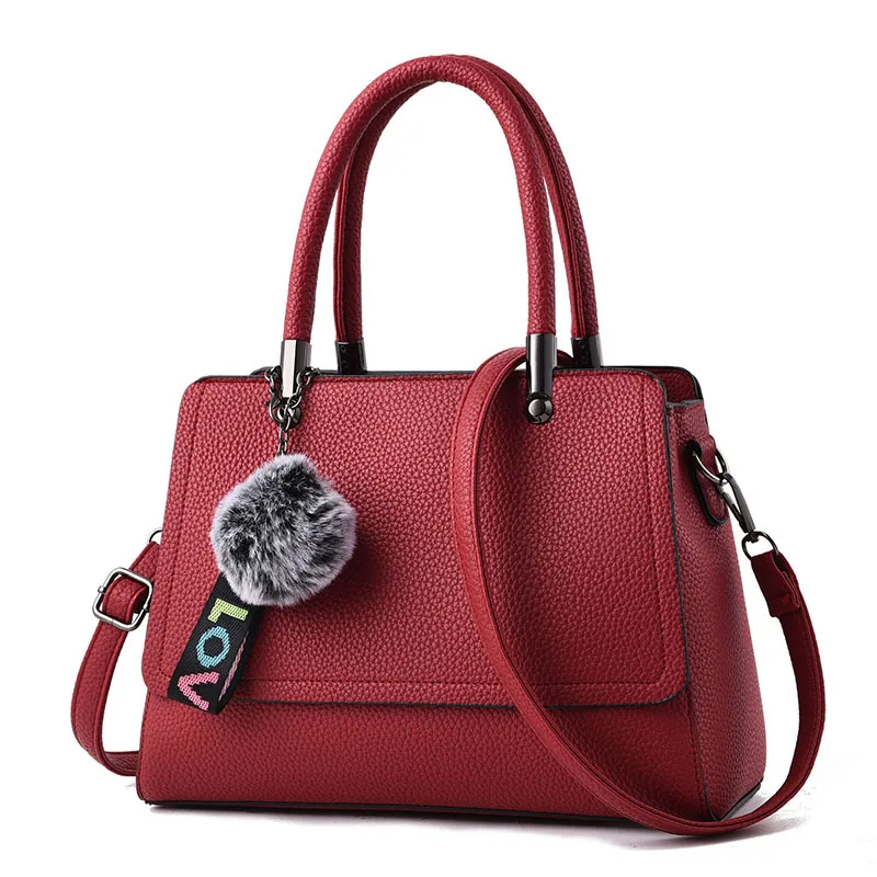 Women Handbag Solid Fur Soft Crossbody Shoulder Bag Female Bolsa Feminina Ladies Messenger Bags Fashion Pu Leather Tote SS7196 (19)