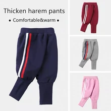 Детские хлопковые брюки больших размеров спортивные шаровары для мальчиков и девочек