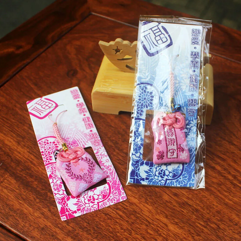 1 шт. традиционный брелок для ключей Omamori Fortune свадьба любовь успех в Wok