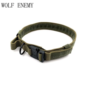 

1.5" Wide Military Nylon Dog Collar Outdoor Tactical Training Hunting Led Dog Collars Big Dogs Necklace