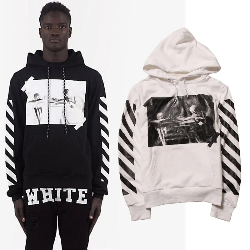 Top version !black white brand graphic hoodies trends clothes asap rocky drake vision off white virgil abloh _ - AliExpress Mobile