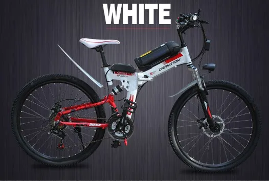 Perfect 2018 Foldable electric mountain bike 36V/48V 21 SPEED 14-inch mini  variable speed foldable electric mountain bicycle 9