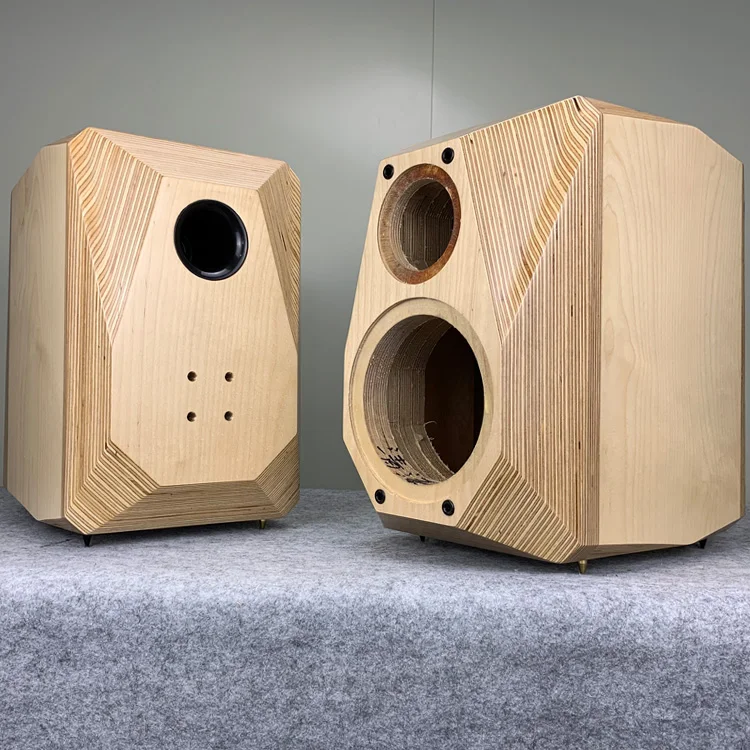 l 194 hifi bos hoparlor kabini 6 5 8 inc bos kolon iki yonlu gercek kati ahsap kitaplik hoparlor kutusu aliexpress consumer electronics