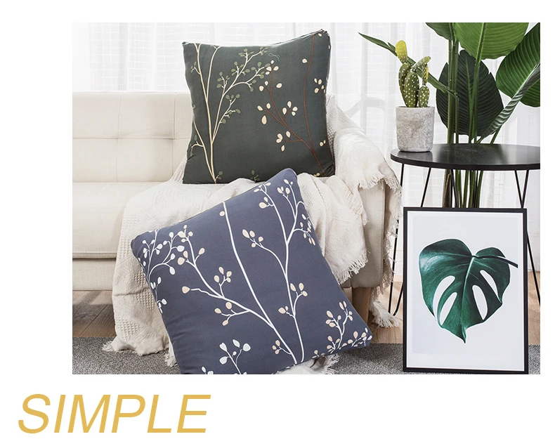 Knitted Cushion Cover Decorative Pillow Case Linen Square 45  45 Printed Pillowcase for Home Chair Decor and Car (5)