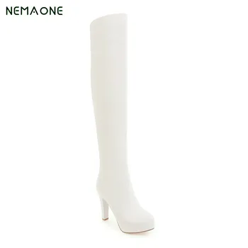 

NEMAONE Over The Knee Boots Women Winter High Boots For Women Platform Thigh High Boots Female Winter Shoes Big Size