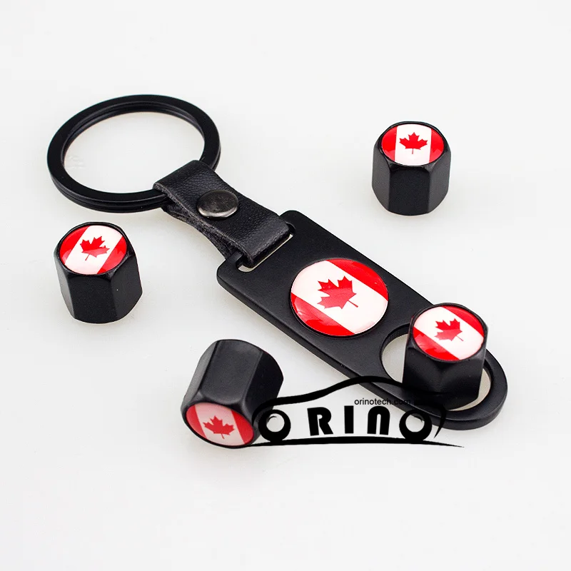 Canada Flag Car Wheel Tire Valve Cap