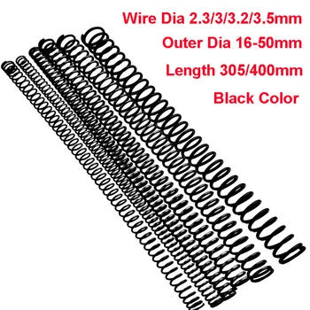 

1PCS Y Type Spring Black Manganese Steel Pressure Spring Wire Dia 2.3/3/3.2/3.5mm Outer Dia 16-50mm Length 305/400mm