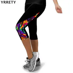 YRRETY Push Up леггинсы печати Legging Фитнес леггинсы для Для женщин тренировки эластичные тонкие Высокая Талия Повседневное плюс Размеры леггинсы