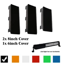 22 inch Dust Proof Protective Lens Covers Black Amber Green Clear Red Green For LED Light