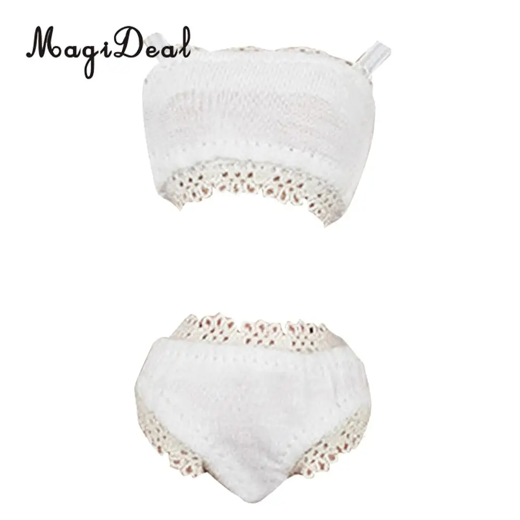 MagiDeal Obitsu Momoko Lingerie Outfit Sexy Lace Bra Top Underwear Sleepwear Set for Dollhouse 1/6 Dolls Princess Dress Clothes