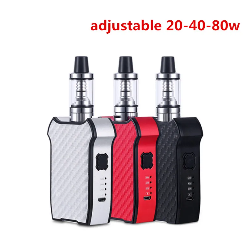 

HOT 80W Huge Vapor Electronic Cigarette Kit 2200mah Built-in Battery 2.0ml capacity Hookah Vaper Vape Mod Box Smoke vape pen Kit