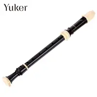 Yuker 8-Hole Soprano recorder Clarinet professional Sound легкий Регулируемый пищевой АБС нетоксичный восемь отверстий тройной флейты черный - изображение