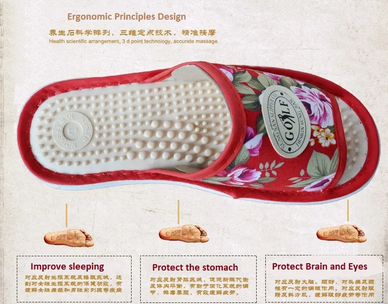 Г.; тапочки для здоровья; Домашние Женские повседневные сандалии для акупрессуры; женские массажные тапочки для ног