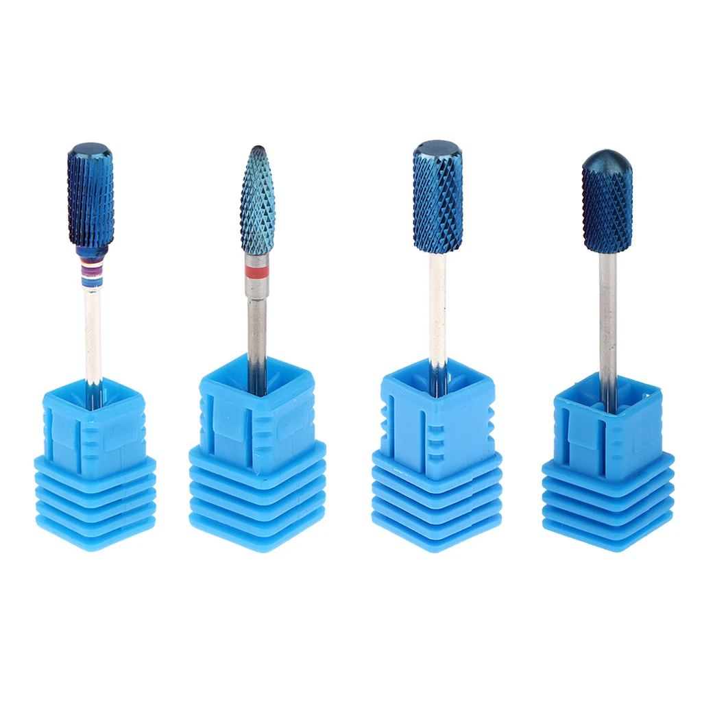 High Quality Tungsten Steel Drill Bit Set for Nails, Pack of 4