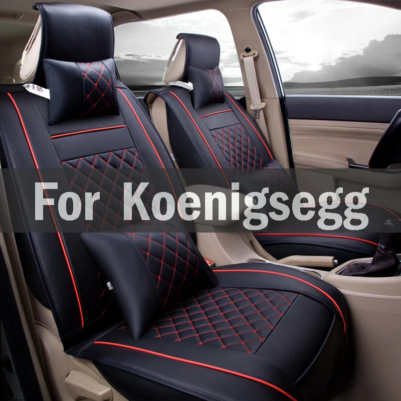

Anti Dirty Pad (1 Black Yellow Pu Leather Car Seat Cover 5 Colors Auto Chair Pad Covers For Koenigsegg Agera Ccr Ccx One Regera