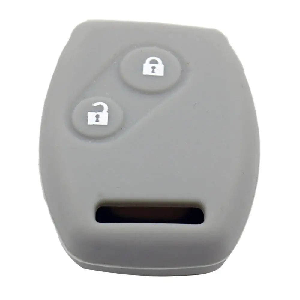 Dandkey силиконовый чехол держатель для Honda Accord Civic CRV Pilot удаленный случае ключ 2 кнопки - Количество кнопок: grey