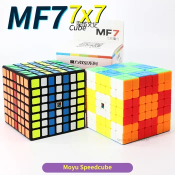 

Moyu 7x7x7 Cube Speed Black Stickerless Neo Puzzle 7x7 Cubo Magico 7*7*7 For Beginner Education Game Toys For Children MF7