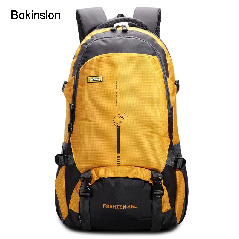 

Bokinslon Fashion Backpack Men Popular Large Capacity Mens Travel Backpacks Bag Polyester Practical Woman Backpack