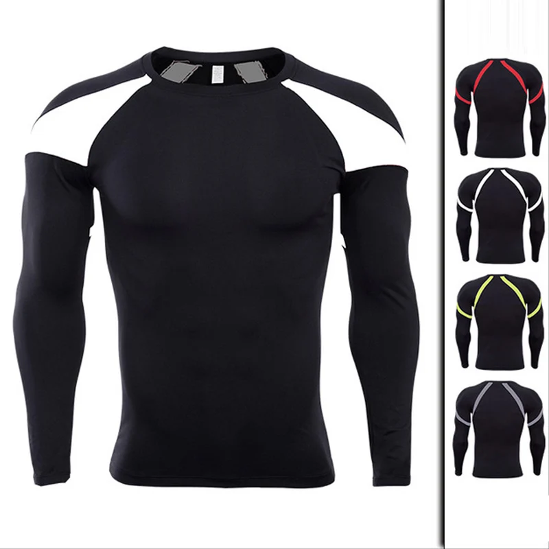 

Quick dry Running T Shirt Men's Shirts With Long Sleeves Sports Jerseys Jogging Clothing Gym Camiseta Fitness Tee Tops Fashion