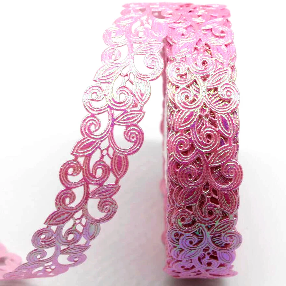 Ribbon Decoration Ribbon Supplies Fabric Craft Supplies 25MM Hollow Ribbon Edge 5 Yards 10 Yards 20 Hair Bows DIY Crafts Handmade Accessories Home Decoration