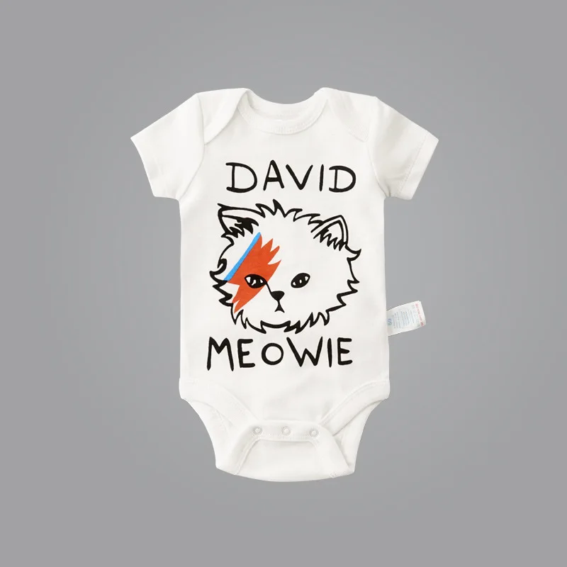 

100% Cotton Baby Boys Summer cute Costumes Cartoon Cat Children's Clothing Funny Baby Rompers Cute Baby Wear Baby Boy