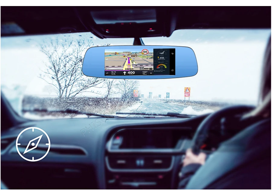 LiisLee для peugeot 208 7 дюймов автомобиля зеркало заднего вида Dvr full HD 1080 p вождения видео парковка мониторинга многоязычный