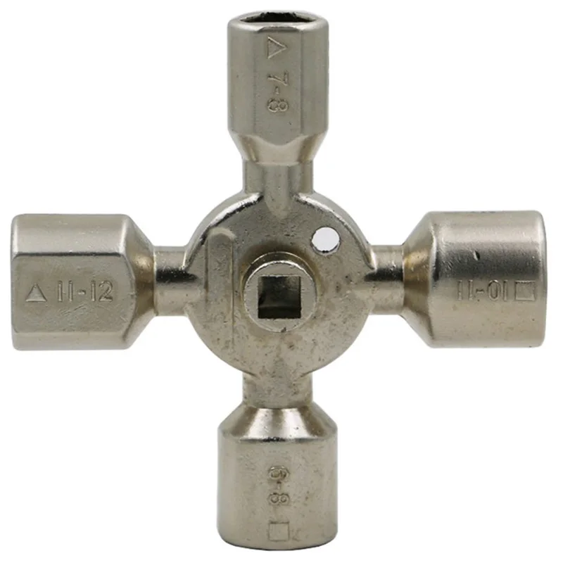 

10 in 1 Multifunction 4 Ways Universal Triangle Wrench Key Plumber Keys Triangle For Gas Electric Meter Cabinets Bleed Radiators