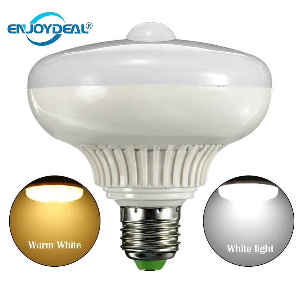 Hot Sale Long Lifespan E27 12W LED PIR Motion Sensor Auto Energy Saving Light Lamp Globe Bulb For Outdoor/Indoor Light Sensor