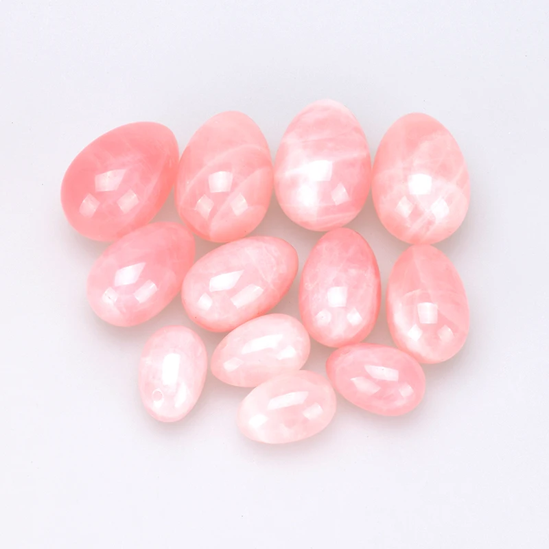 Натуральный розовый кварц, нефритовые яйца, просверленные иони, яйцо для женщин, гигиена, для женщин, Кегеля, тренажер, вагинальная подтяжка мышц, подарки для влюбленных