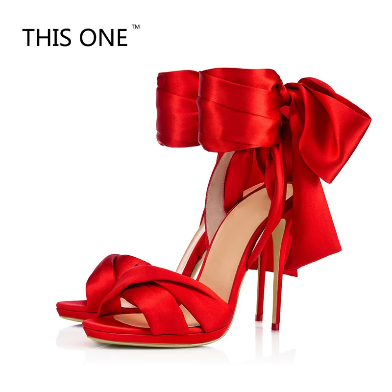 sandals for red dress