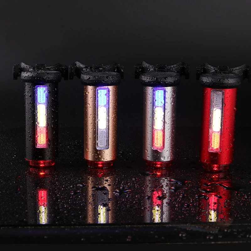 Discount WHEEL UP USB Rechargeable LED Cycling Light Bike Rear Light Tail Light 7modes MTB Bike Waterproof Taillight Bicycle Accessories 4