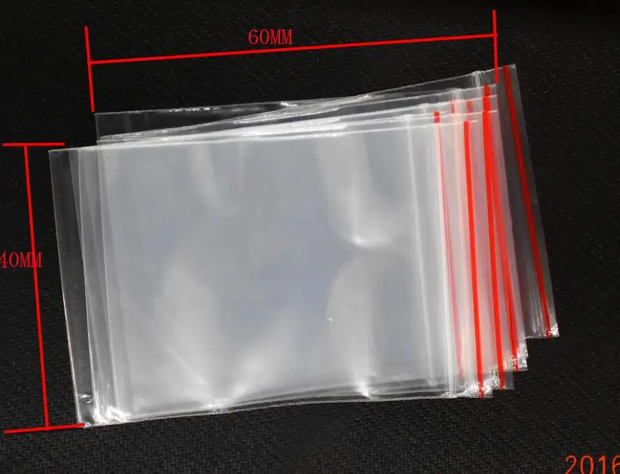 

OPP self-adhesive bags transparent plastic bags Earrings accessories packaging bags 4*6cm