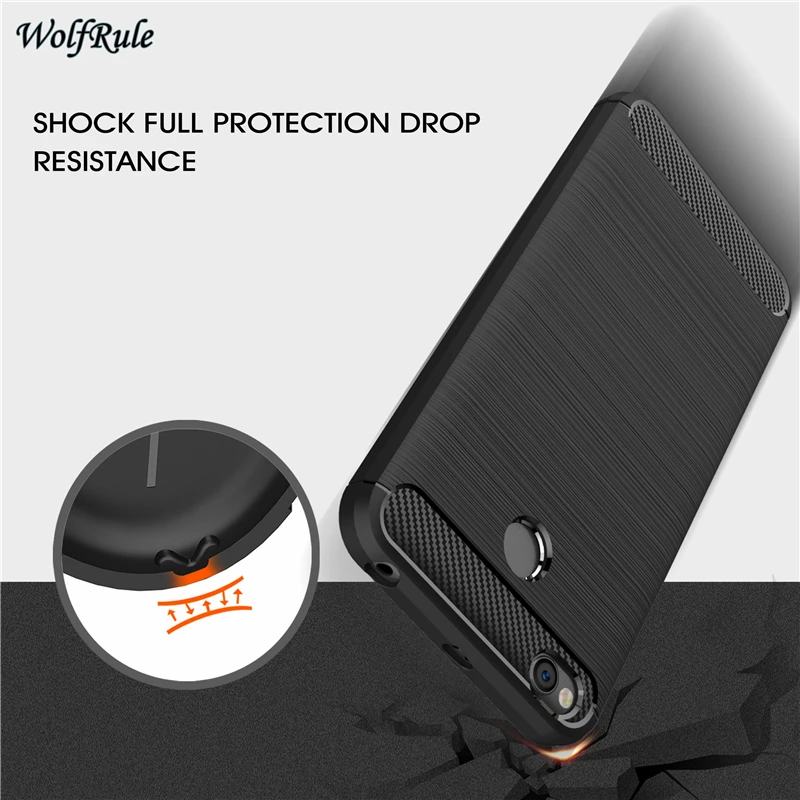 

WolfRule Case For Xiaomi Redmi 4X Cover Shockproof TPU Brushed Style For Xiaomi Redmi 4X Case Phone Bag For Redmi 4X Funda 5.0''