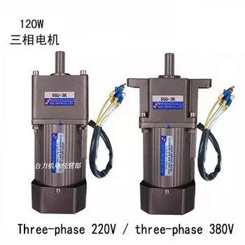 

120W three-phase 220V/three-phase 380V AC gear speed regulating motor