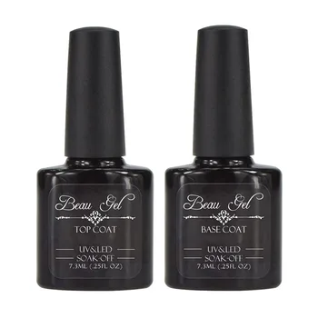 

Beau Gel 7.3 ml UV Top Coat and Base Coat Reinforcement UV Gel Polish Nail Art Gel Polish Primer Lacquer