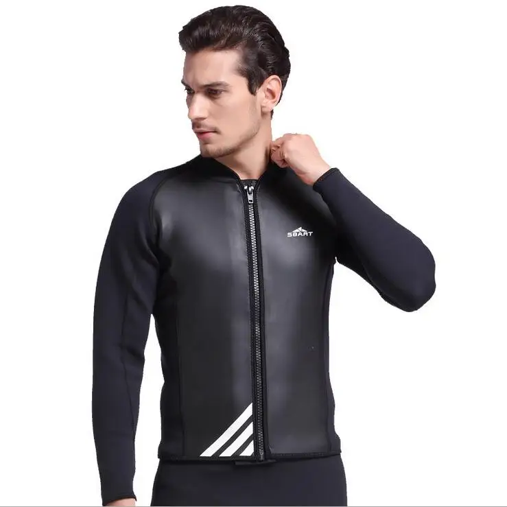 2MM Neoprene diving suits warm winter swimming men's jackets thick
