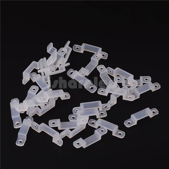

1000Pcs 8mm 10mm 12mm 15mm 17mm Silicone clips Fixing IP67 Tube LED Strip fixing holder