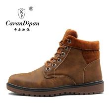 New big size Spring and Autumn men boots Microfiber Leather winter shoes ankle boot men s