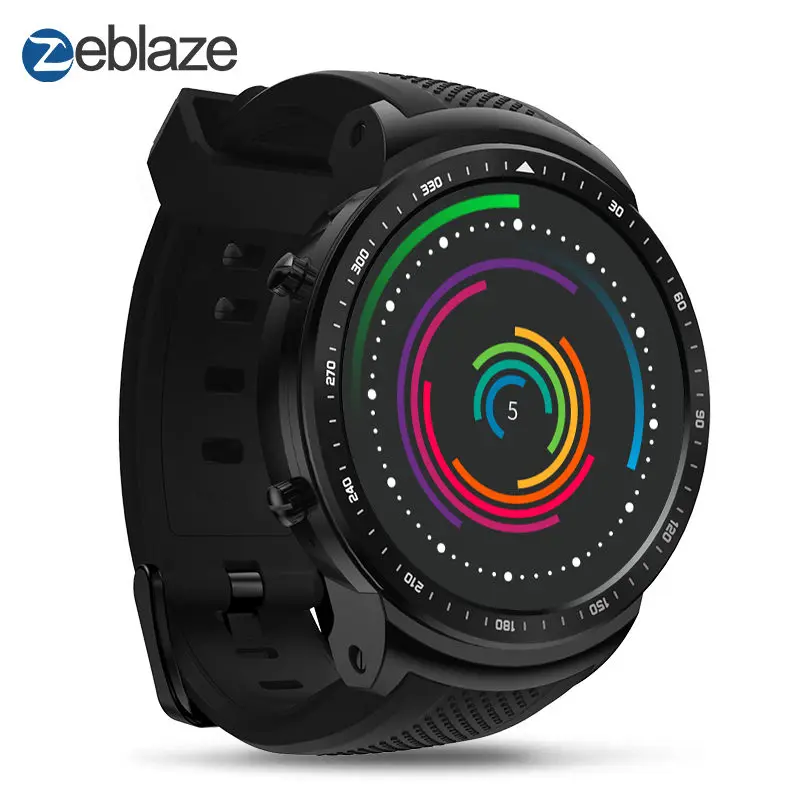 Zeblaze Thor PRO 3g gps Смарт-часы Android 5,1 MTK6580 1 Гб оперативной памяти, 16 Гб встроенной памяти, спортивные сердечного ритма, Смарт-часы для мужчин BT 4,0 для iOS и Android телефон