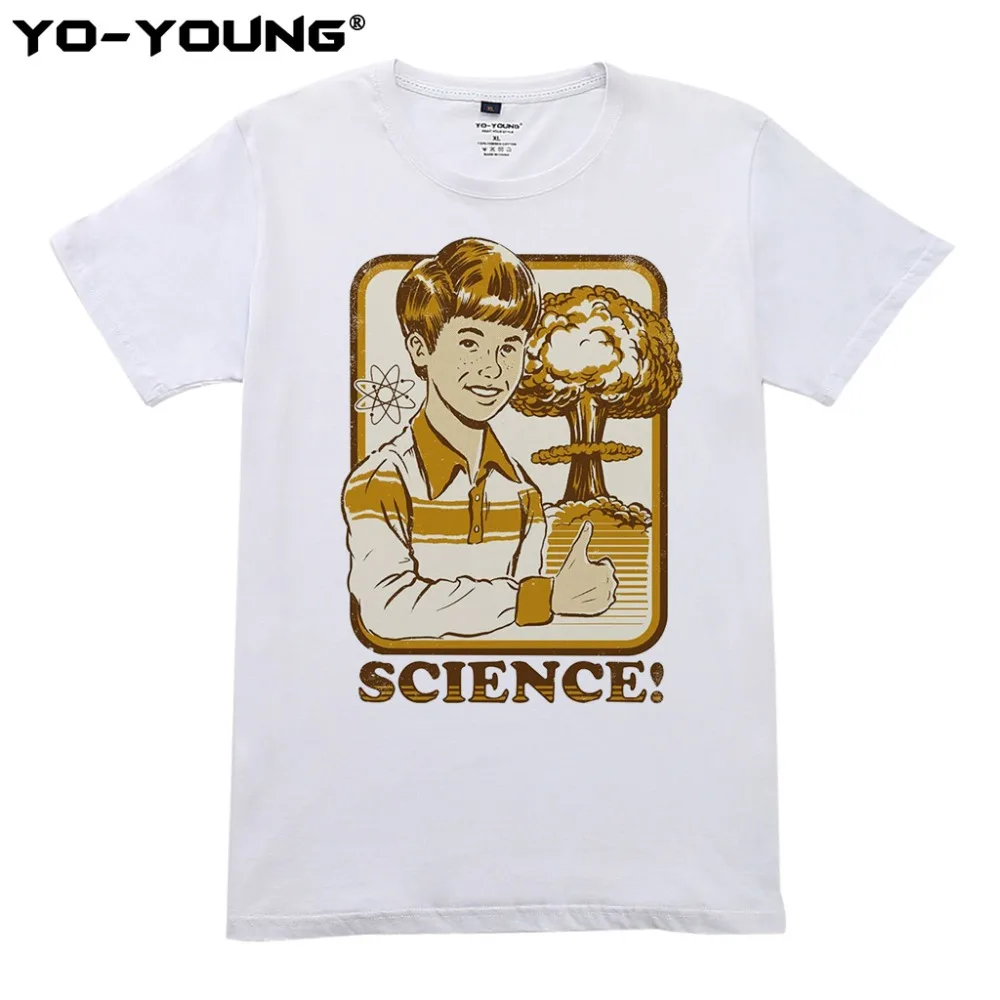 

Yo-Young Women T-Shirts Funny Science is Great Student Textbook Cover Digital Printing 100% 180 gsm Combed Cotton