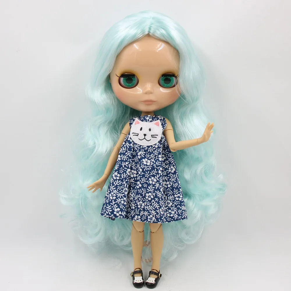 Кукла ICY DBS Blyth 1/6 bjd шарнирная кукла для тела из кожи загара бледно голубые волосы