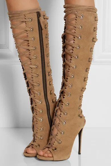 

Narrow Band Straps Gladiator Sandals Women High Heel Women Sandal Sexy High Heels Cool Cut Out Boots Bandage Summer Shoes Woman