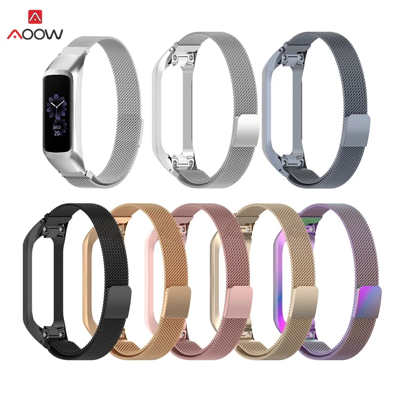 

Stainless Steel Milanese for Samsung Galaxy Fit-e R375 Smart Bracelet Watch Strap Magnetic Milanese Loop Metal Wrist Band Belt