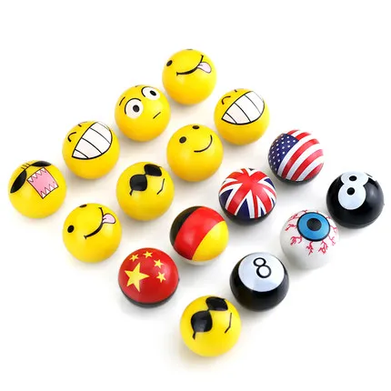 

1 Set 4 Pieces Snooker NO. 8 Black Ball & Emoji Car Tire Valve Caps Sports Bicycle For Car Bikes Auto Accessories