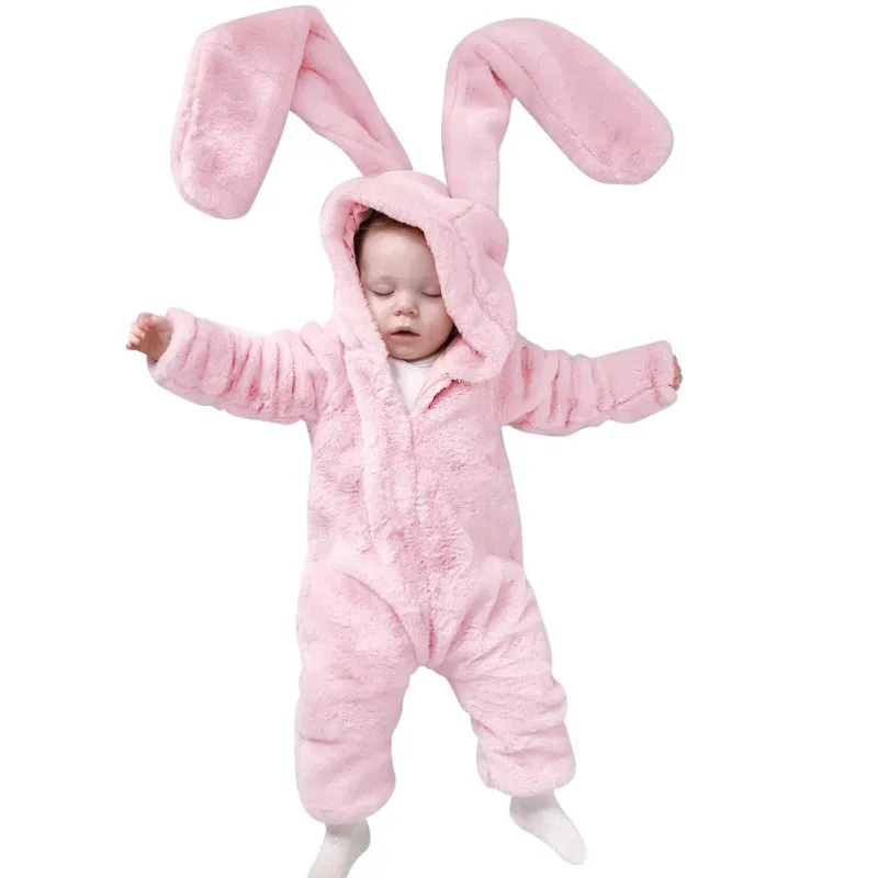 

Spring Autumn Baby Rompers Cute Cartoon Rabbit Infant Girl Boy Jumpers Kids Baby Outfits Clothes New